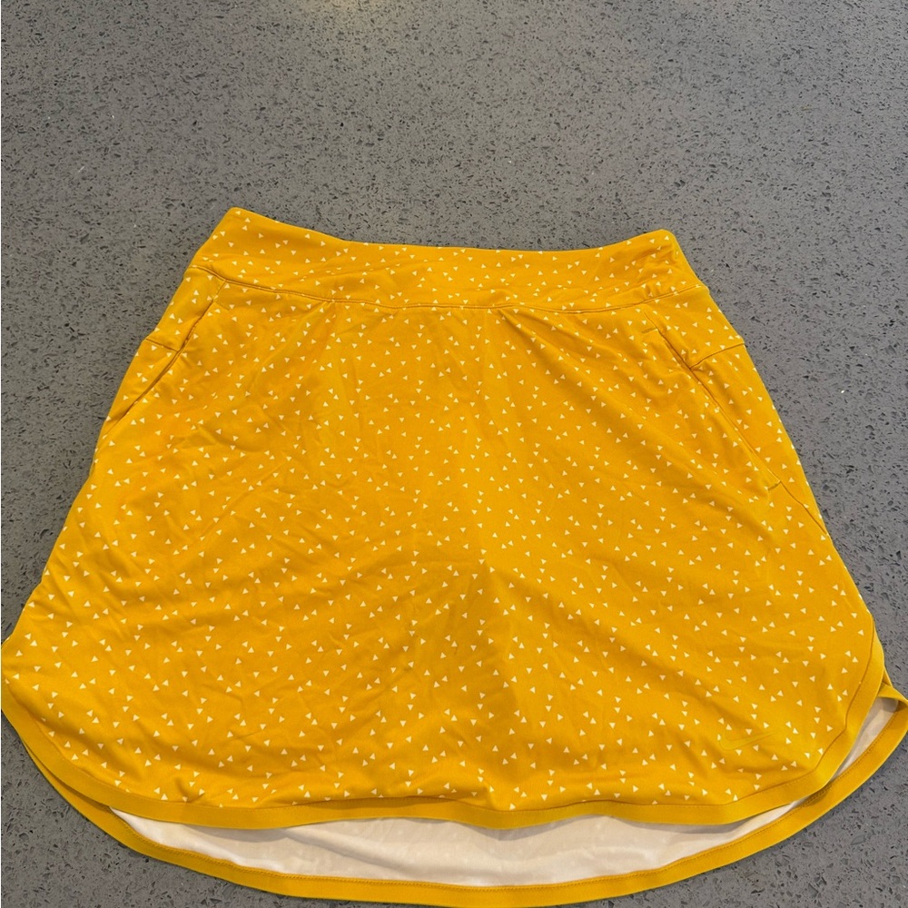 Nike Yellow Gold Mini Bubble Skirt